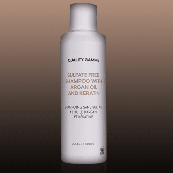 Shampoing Pharmaceutique à l'Huile d'Argan à la Kératine (Sans Sulfate)